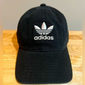 Women’s ADIDAS relaxed strap-back hat, black, NWOT